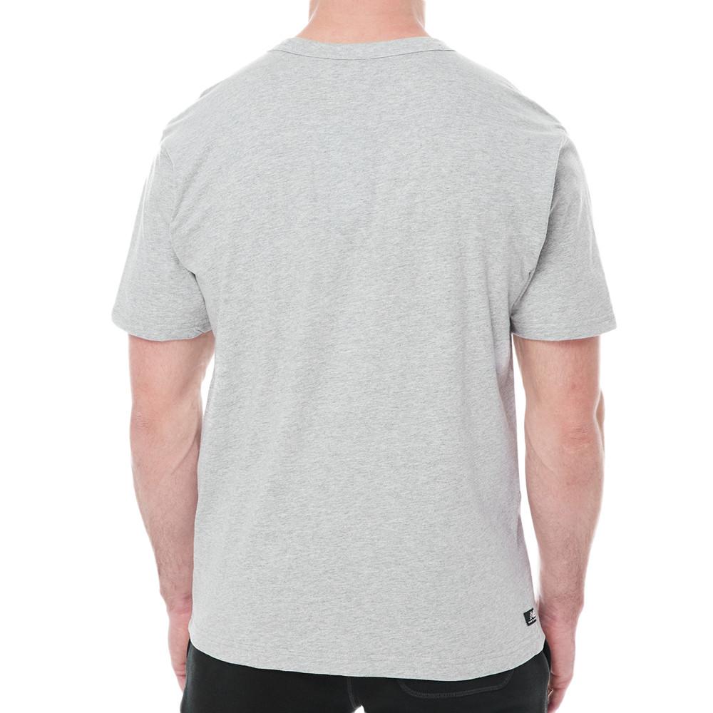 T-shirt Gris Homme New Balance Nbesslogotee vue 2