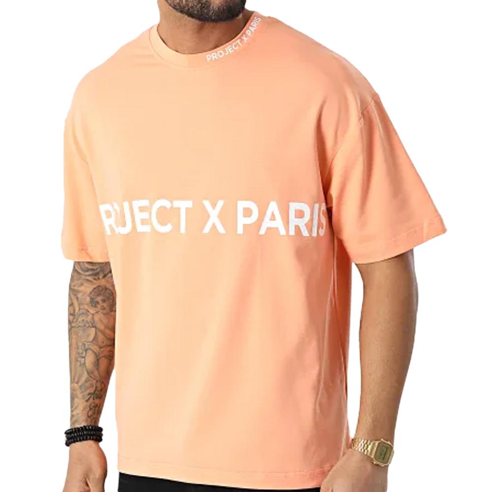 T-Shirt Orange Homme Project X Paris Loose Basic pas cher