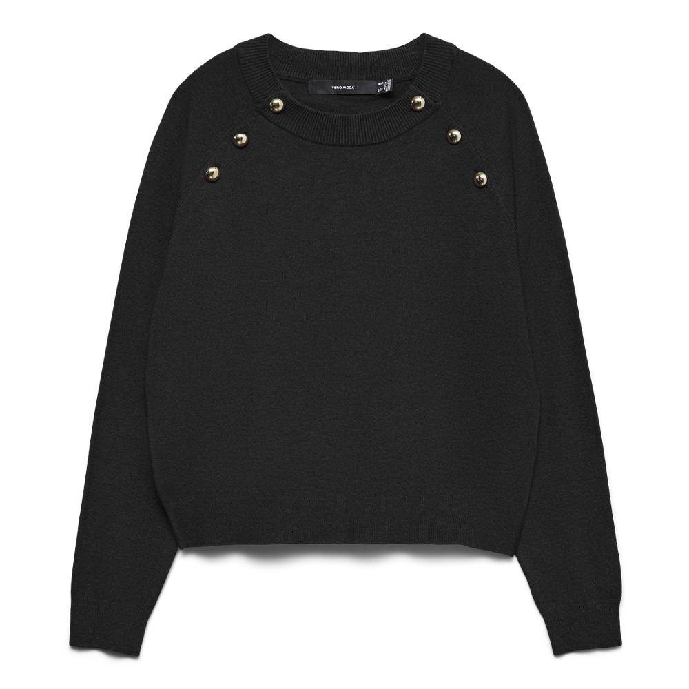 Pull Noir Femme Vero Moda Happy pas cher
