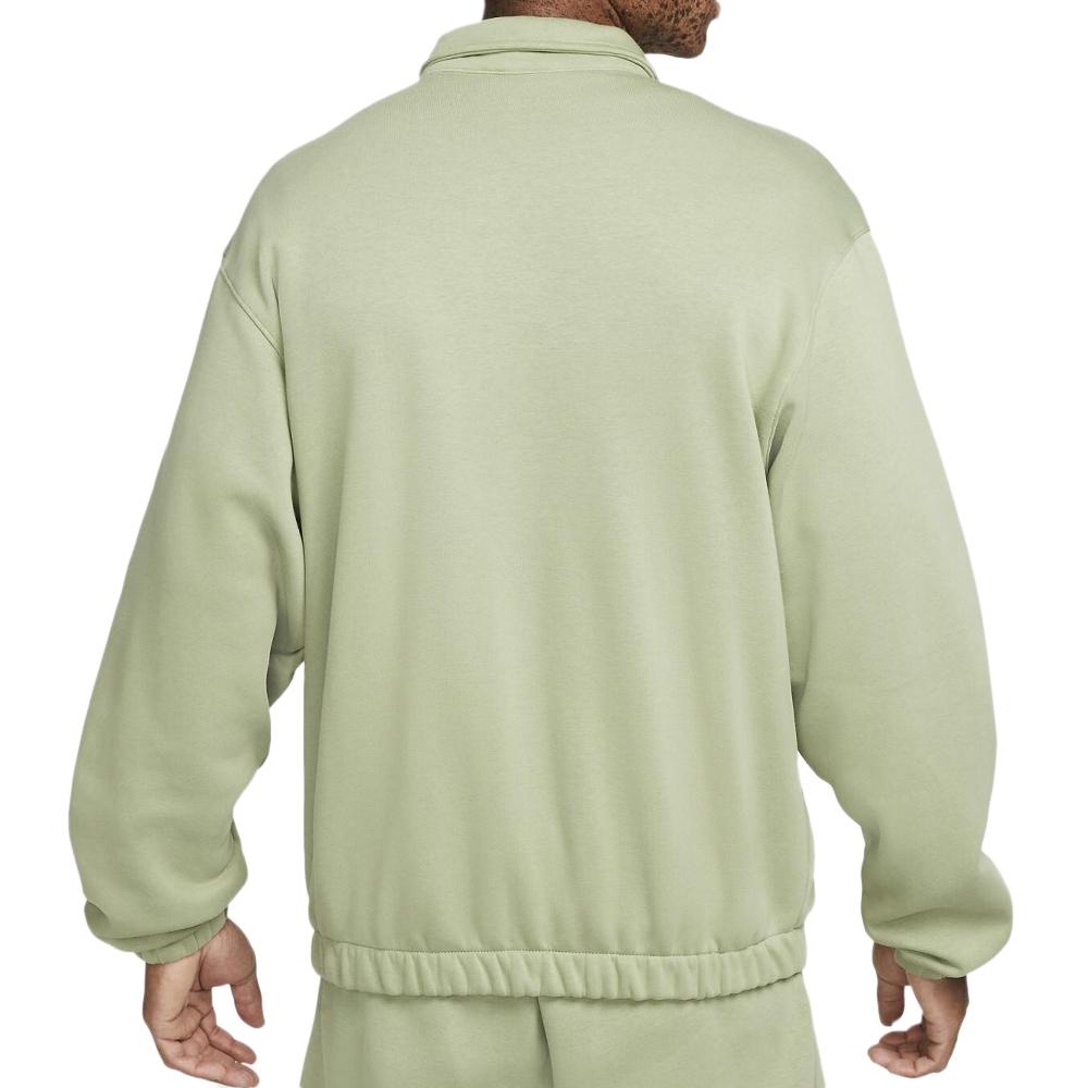 Sweat Vert Homme Nike Club Harrington vue 2