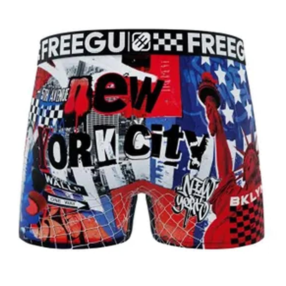 Boxer Bleu/Rouge/Blanc Garçon Freegun NYC vue 2