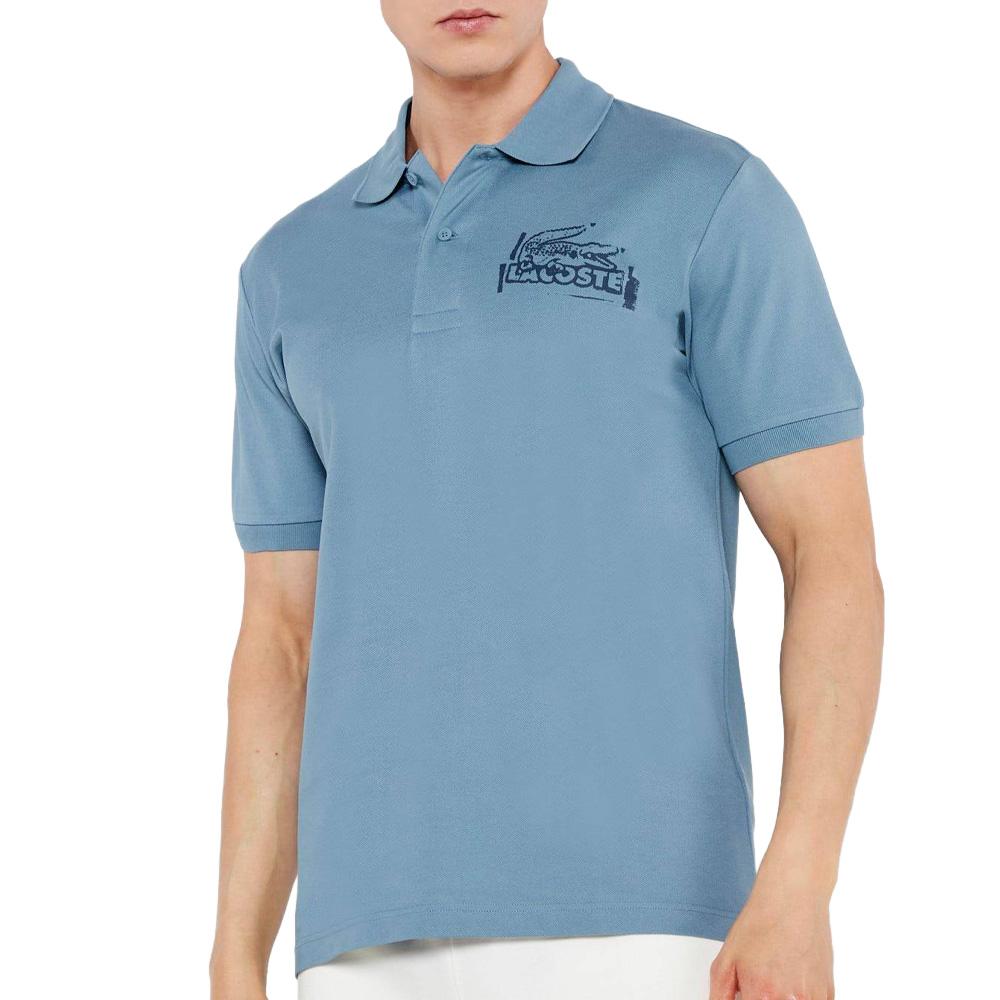 Polo Bleu Homme Lacoste Classic Fit L1212 pas cher