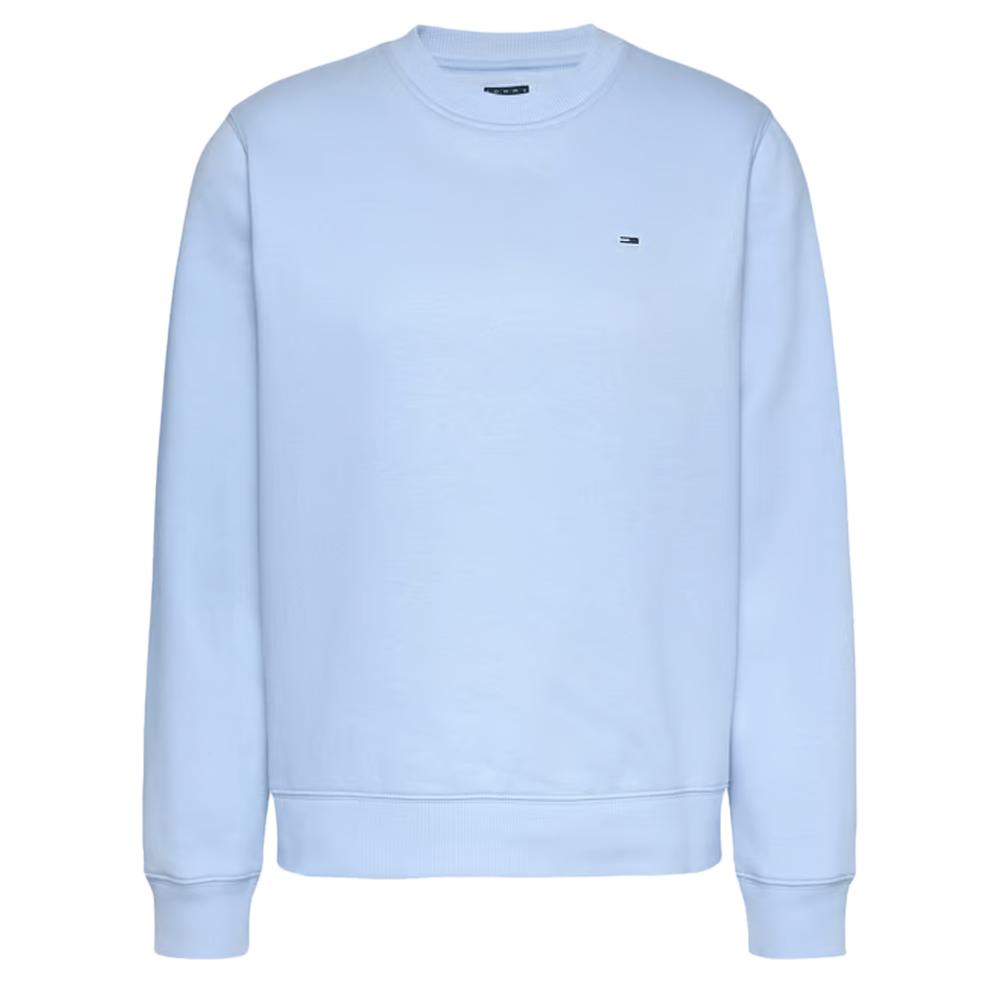Sweat Bleu Clair Femme Tommy Hilfiger Flag Crew vue 3