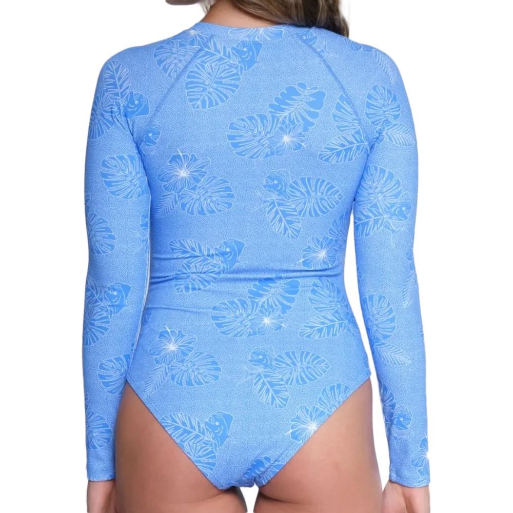 Maillot de bain 1 pièce Bleu Femme Salty Crew Static vue 2