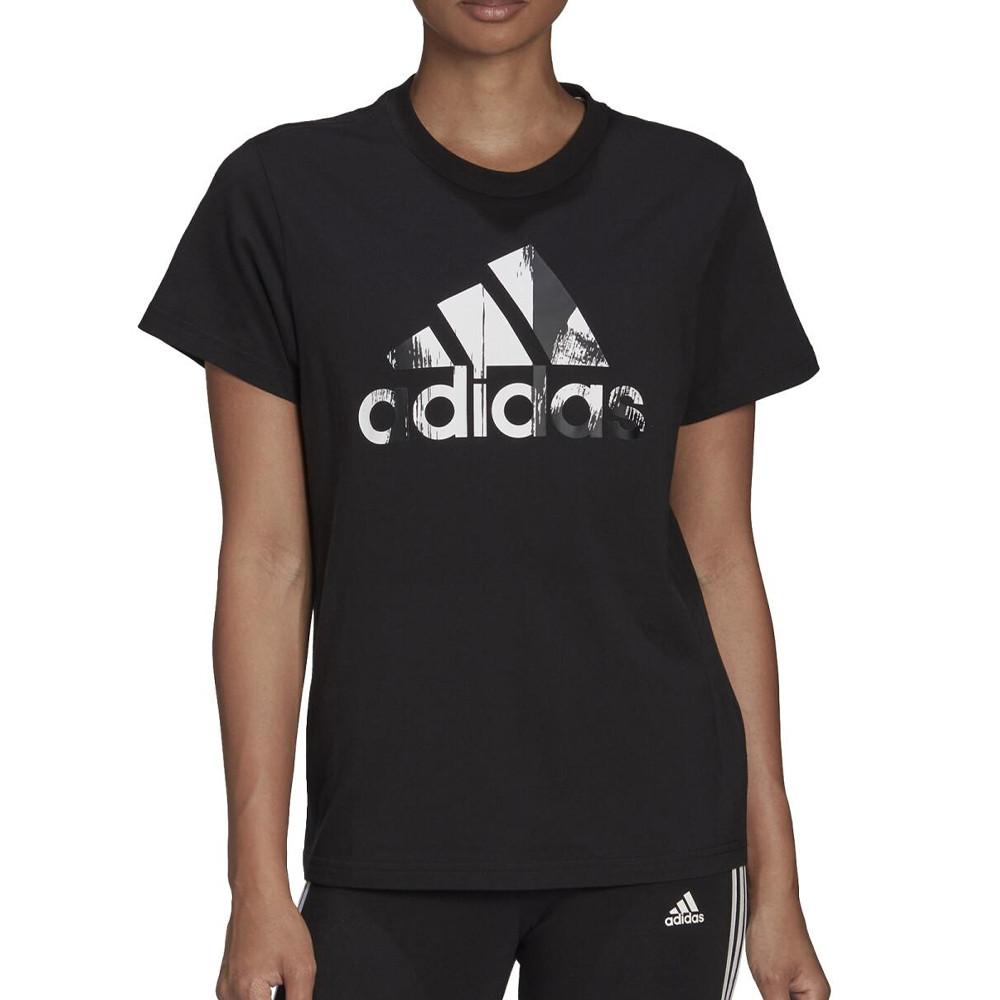 T-shirt Noir Femme Adidas Aop pas cher