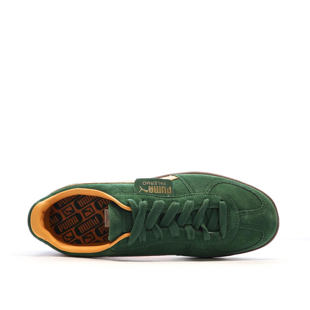 Baskets Vertes/Orange Homme Puma Palermo vue 4