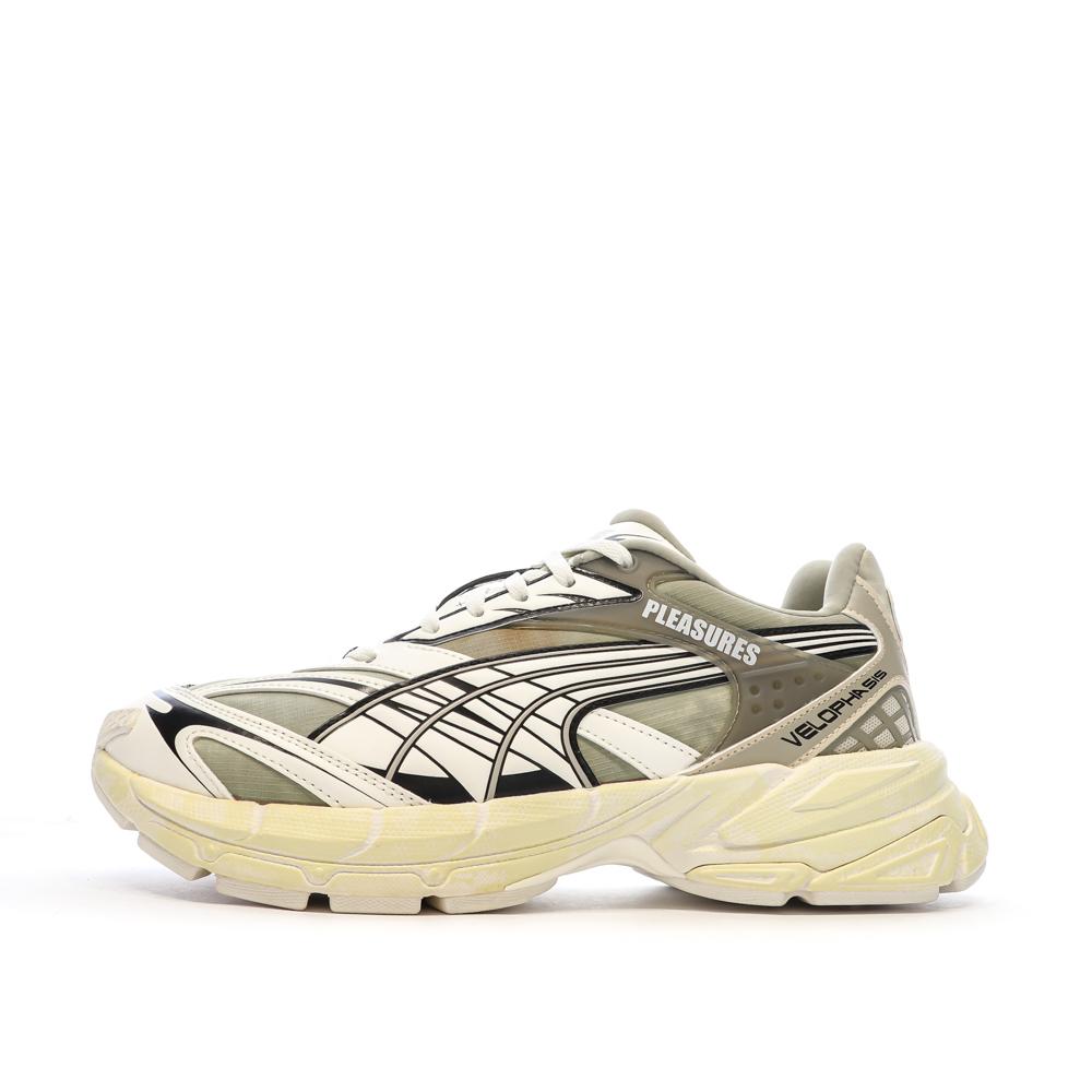 Baskets Kaki Mixte Puma Velophasis Overdyed pas cher