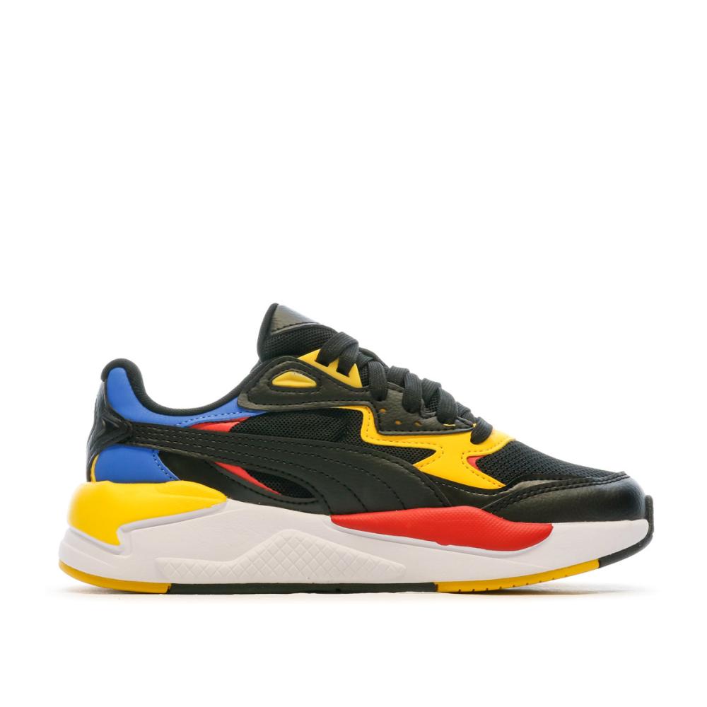 Baskets Noir/Bleu/Jaune Garçon Puma X-Ray Speed vue 2