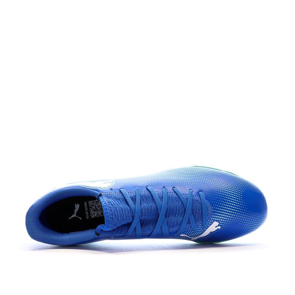 Chaussures de Foot Bleues Homme Puma Future 7 Play TT vue 4