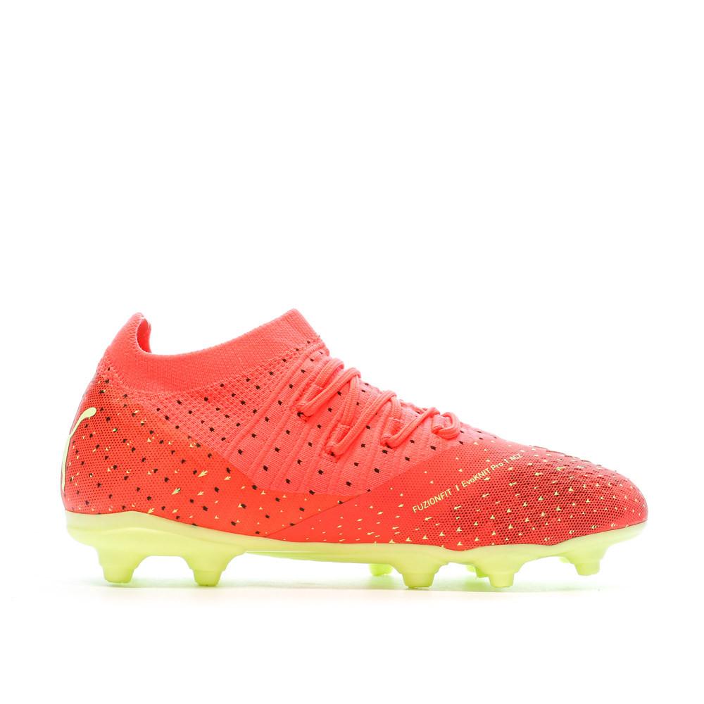 Chaussures de football Orange/Jaune Garçon Puma future Z 3 vue 2