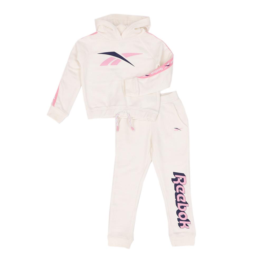 Ensemble de Jogging Blanc Fille Reebok Classic Tape vue 2