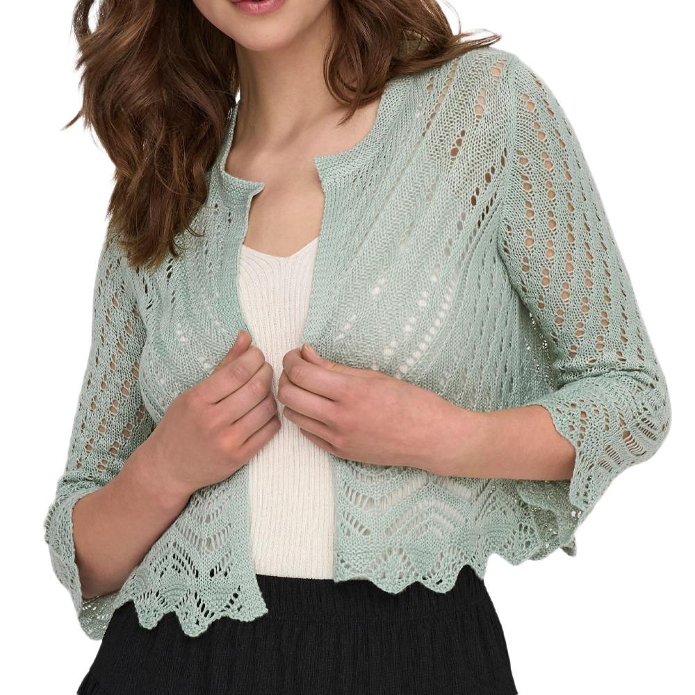 Cardigan Vert FemmeJDY Sun 3/4 Cropped pas cher