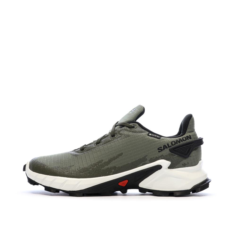 Chaussures de randonnées Kaki Homme Salomon Alphacross 4 pas cher