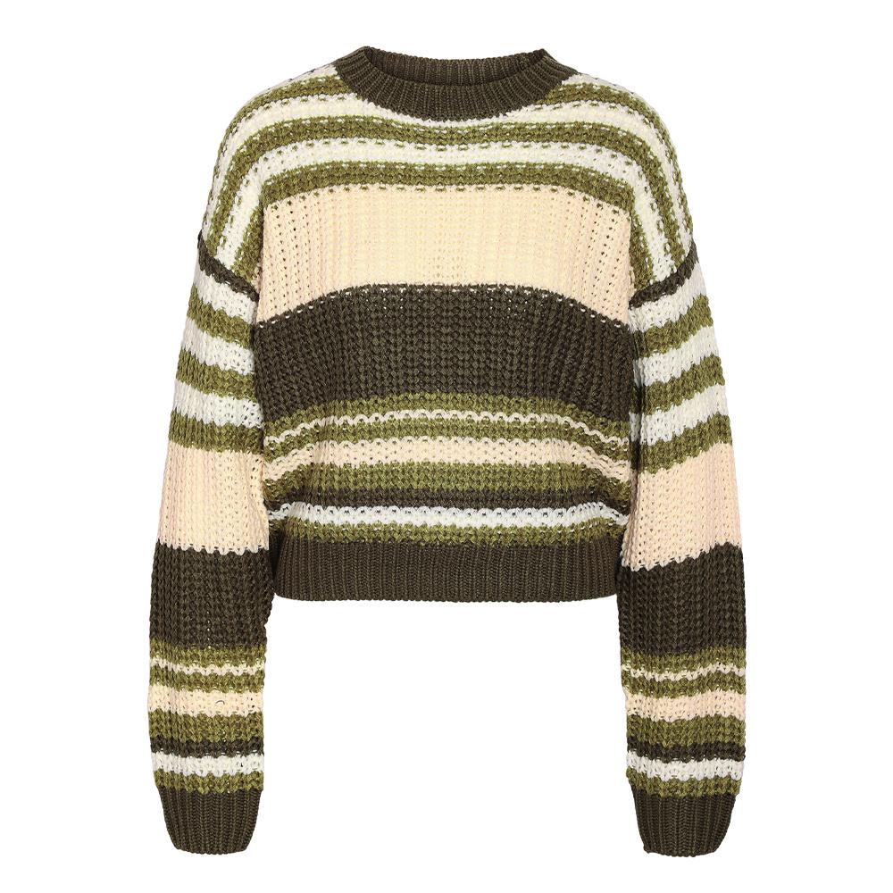 Pull en Maille Kaki Femme Noisy May Charlie pas cher
