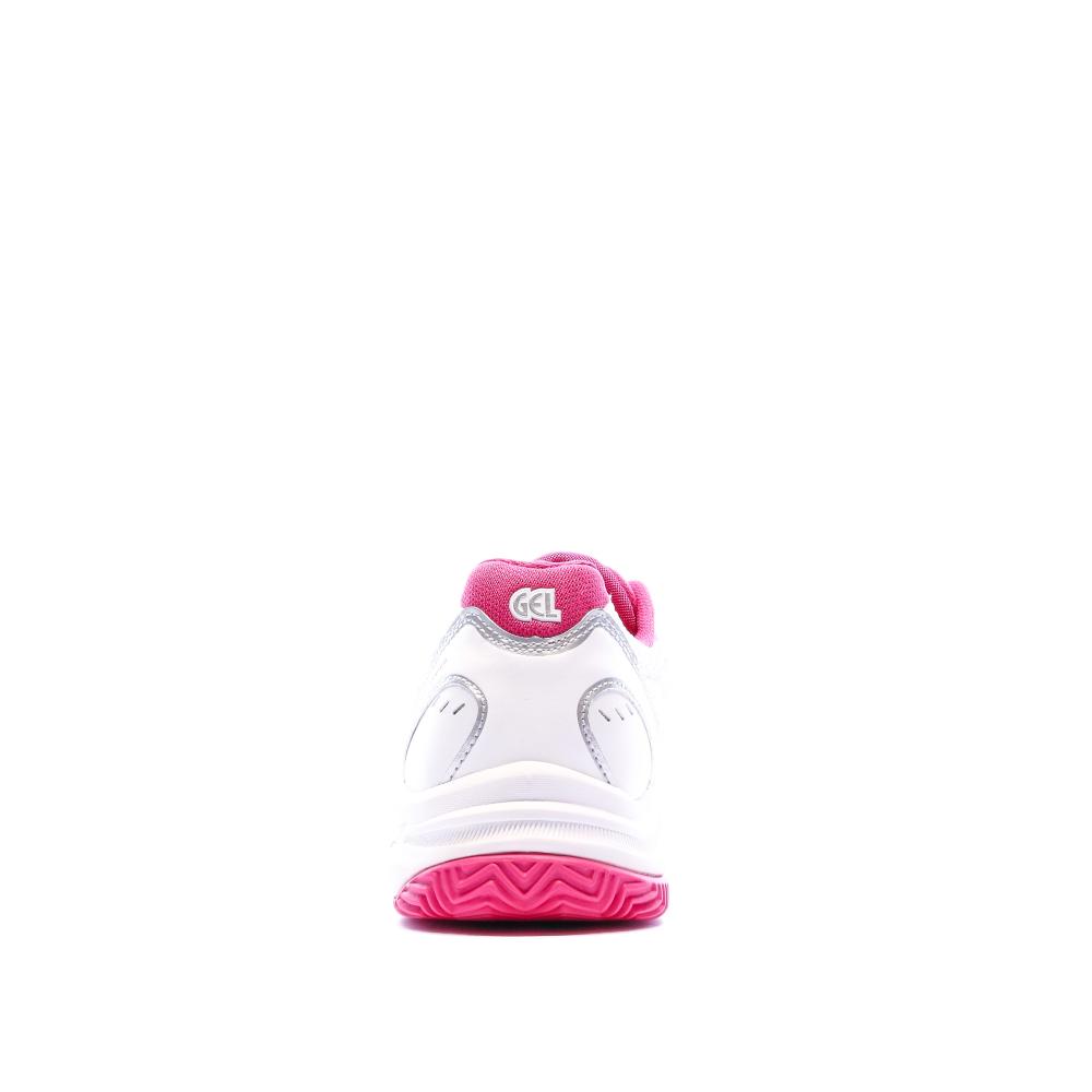 Chaussures de tennis blanc/rose femme Asics Gel Challenger 9 Clay vue 3