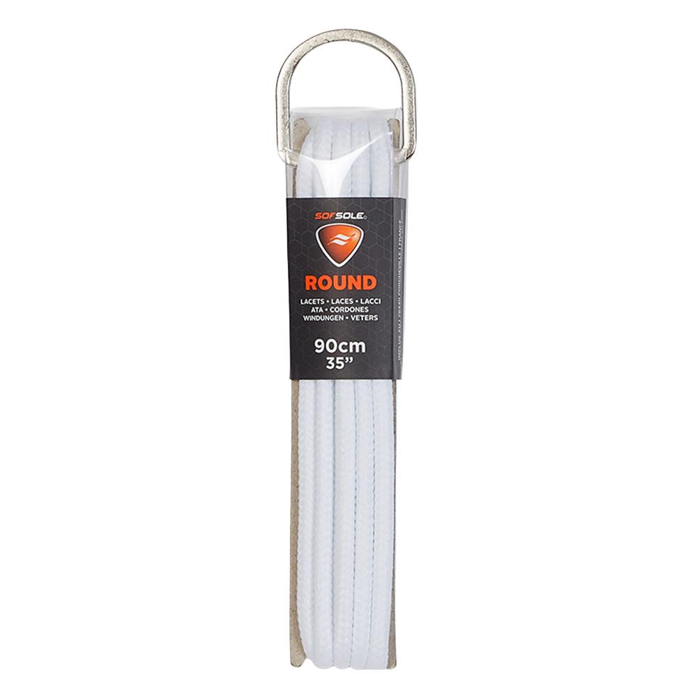 Lacets Blanc Mixte Sofsole Dring Round White 90 Cm pas cher