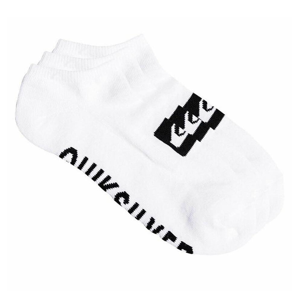 3 Paar weiße/schwarze Quiksilver-Herrensocken (3ankle) günstig