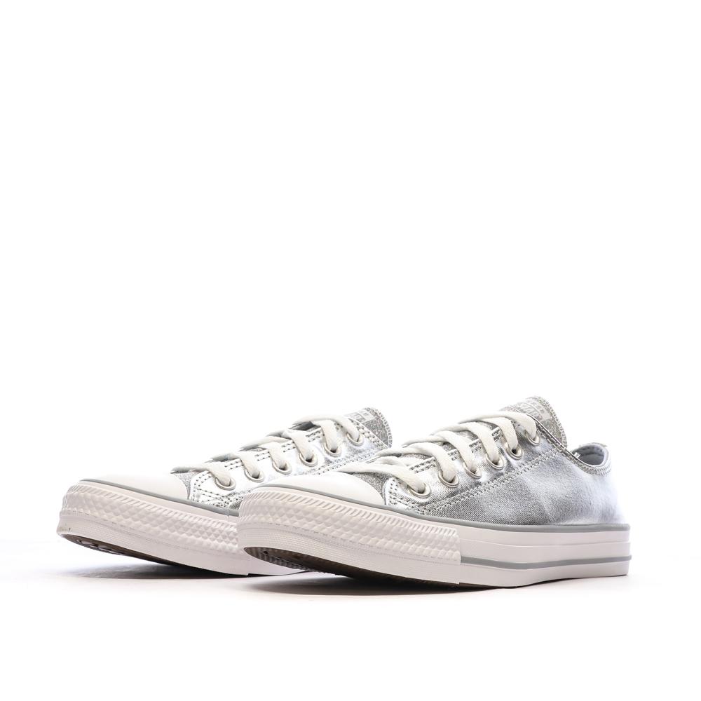 Baskets Argentées Femme Converse Chuck Taylor All Star A05433C vue 6