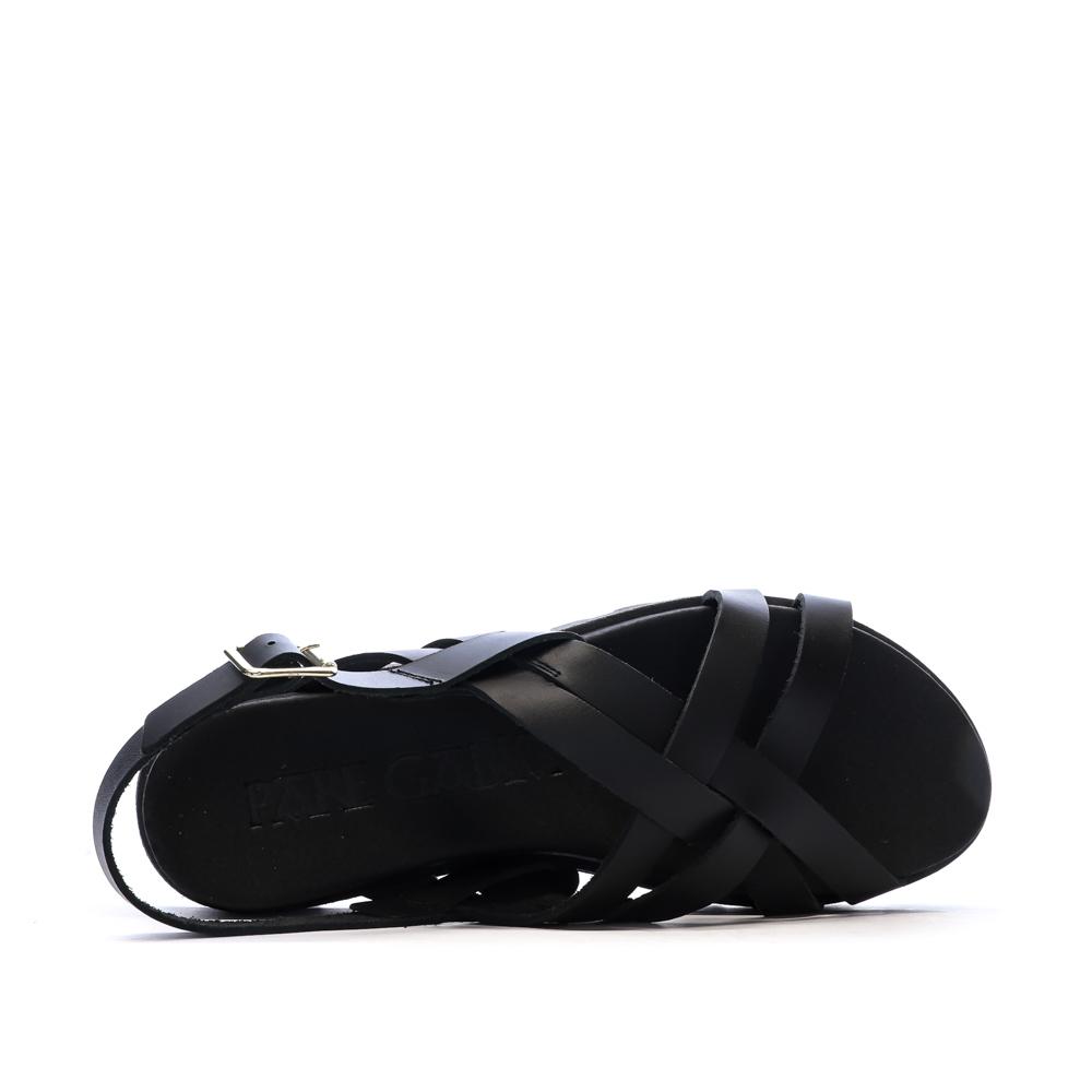 Sandales Noires Femme Pare Gabia Dafne vue 4