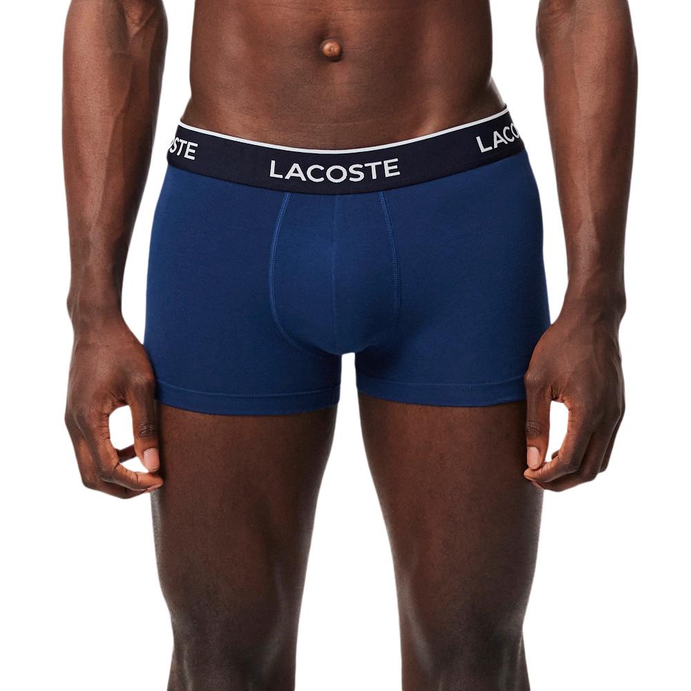 x3 Boxers Marines/Rouges Homme Lacoste 5H1300 pas cher