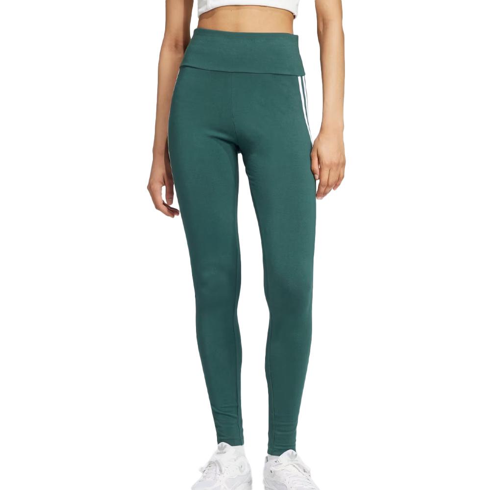 Legging Vert Femme Adidas 3 bandes pas cher
