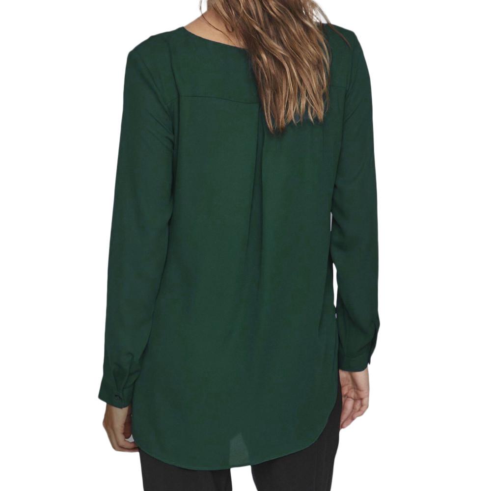 Blouse Verte Femme Vila Lucy vue 2