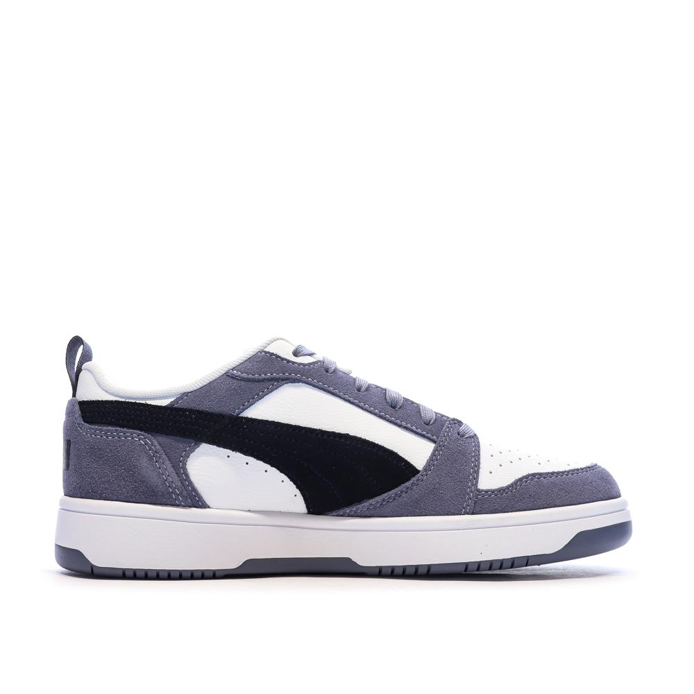 Baskets Blanches/Noires/Bleu Mixte Puma Caven 2.0 vue 2