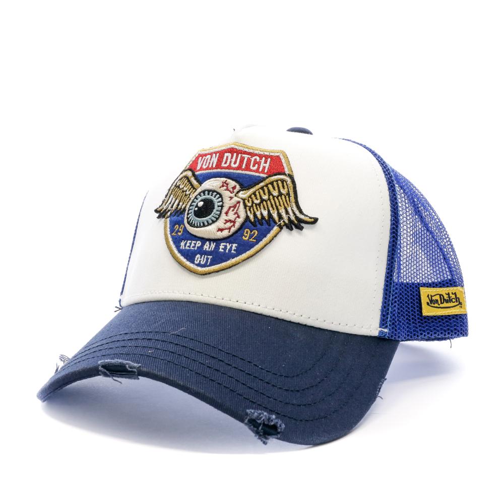 Casquette Blanche/Bleu Homme Von Dutch HIG1 pas cher