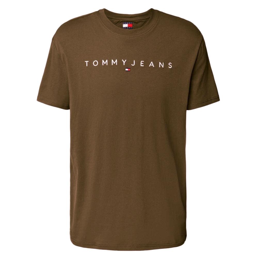 T-Shirt Marron Homme Tommy Hilfiger Reg Linearss pas cher