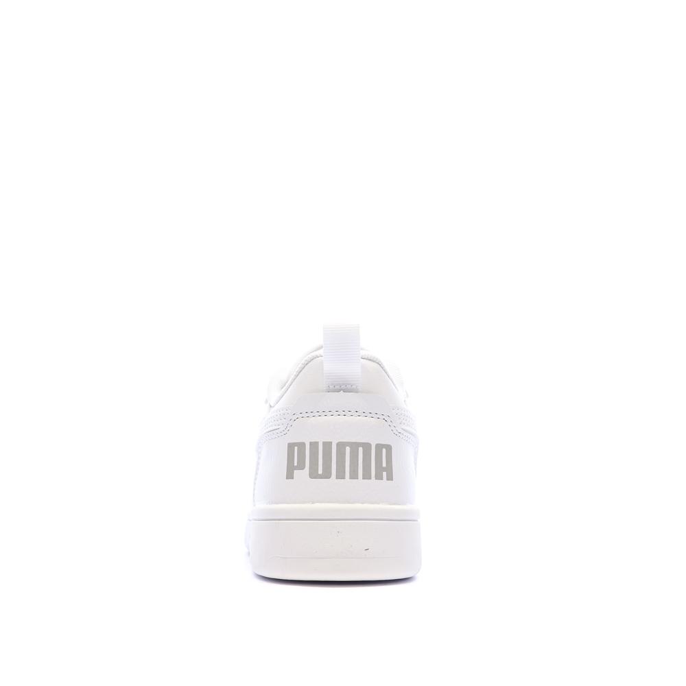 Baskets Blanches Mixte Puma Rebound V6 vue 3