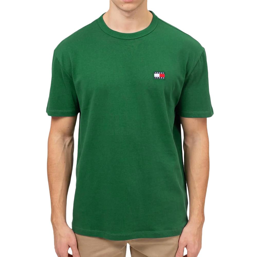 T-shirt Vert Homme Tommy Hilfiger Badge pas cher