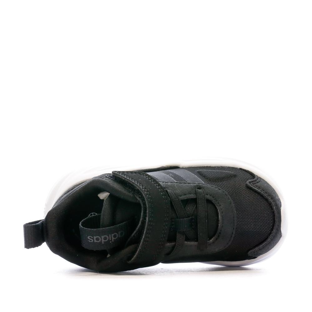 Basket Noir Garçon Bébé Adidas Ozelle El I vue 4