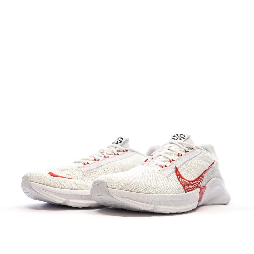 Chaussures de Running Blanc/Rouge Homme Nike Superrep Go 3 vue 6
