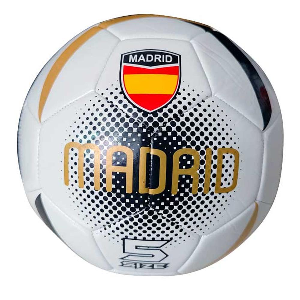 MADRID Ballon Noir/Doré Blanc Sport Zone pas cher