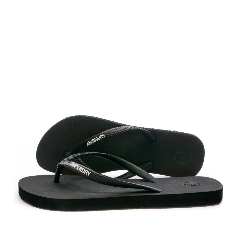 Tongs Noir Femme Superdry Classic Flip Flop pas cher