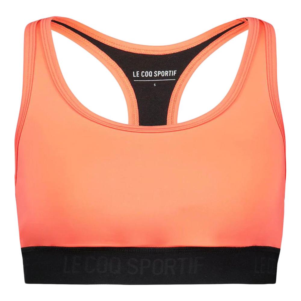 Brassière Orange/Noire Femme Le Coq Sportif Training pas cher