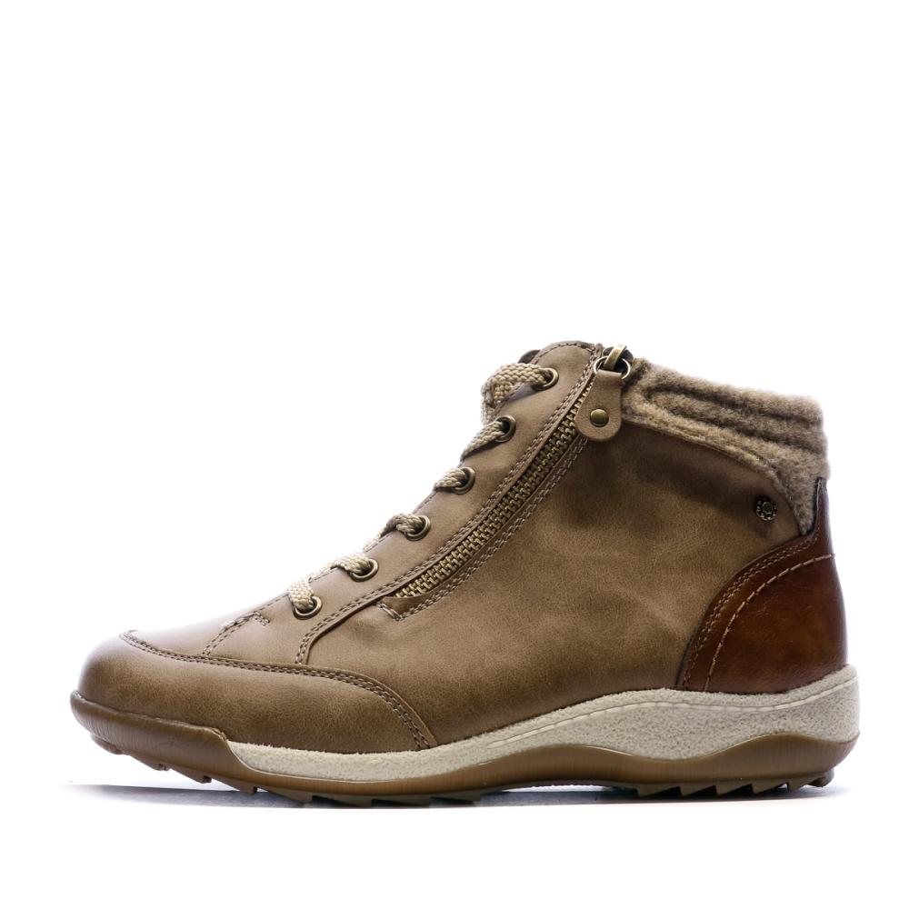 Baskets montantes Marron Femme Relife Jestor pas cher