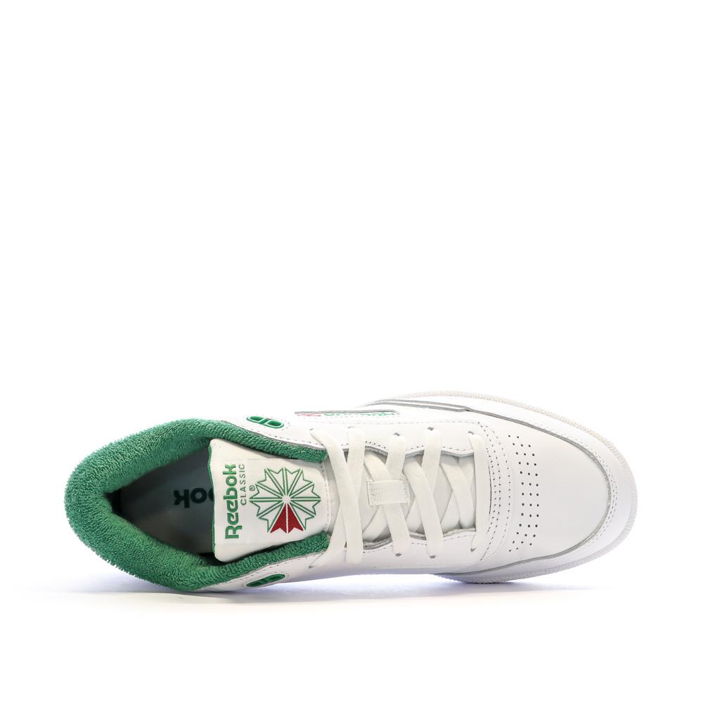 Baskets Blanches Vertes Homme Reebok Club Espace des marques