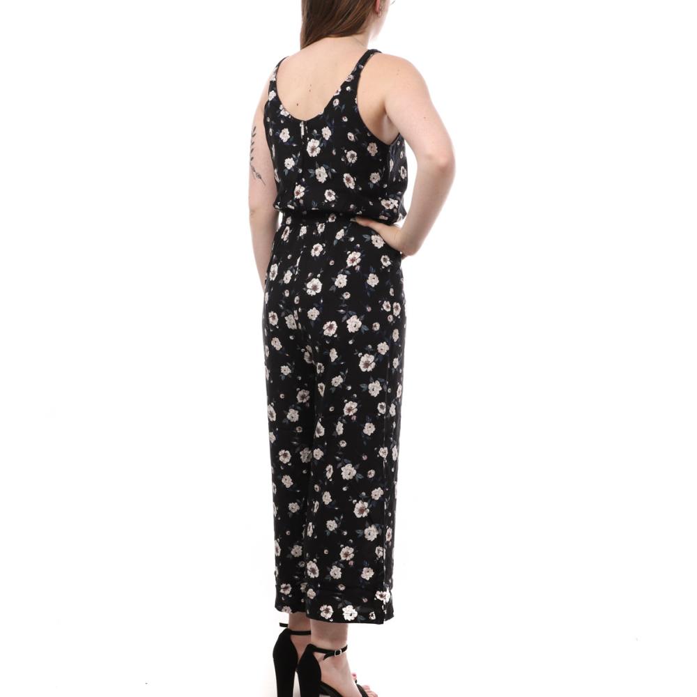 Combinaison Noir/Fleurs Femme Vero Moda 7/8 vue 2