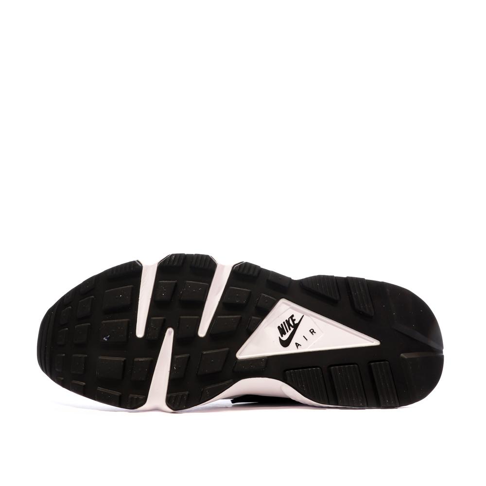 Baskets Blanche/Noir Femme Nike Huarache vue 5
