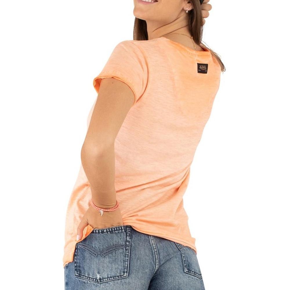 T-shirt Orange Femme Von Dutch HOT vue 2