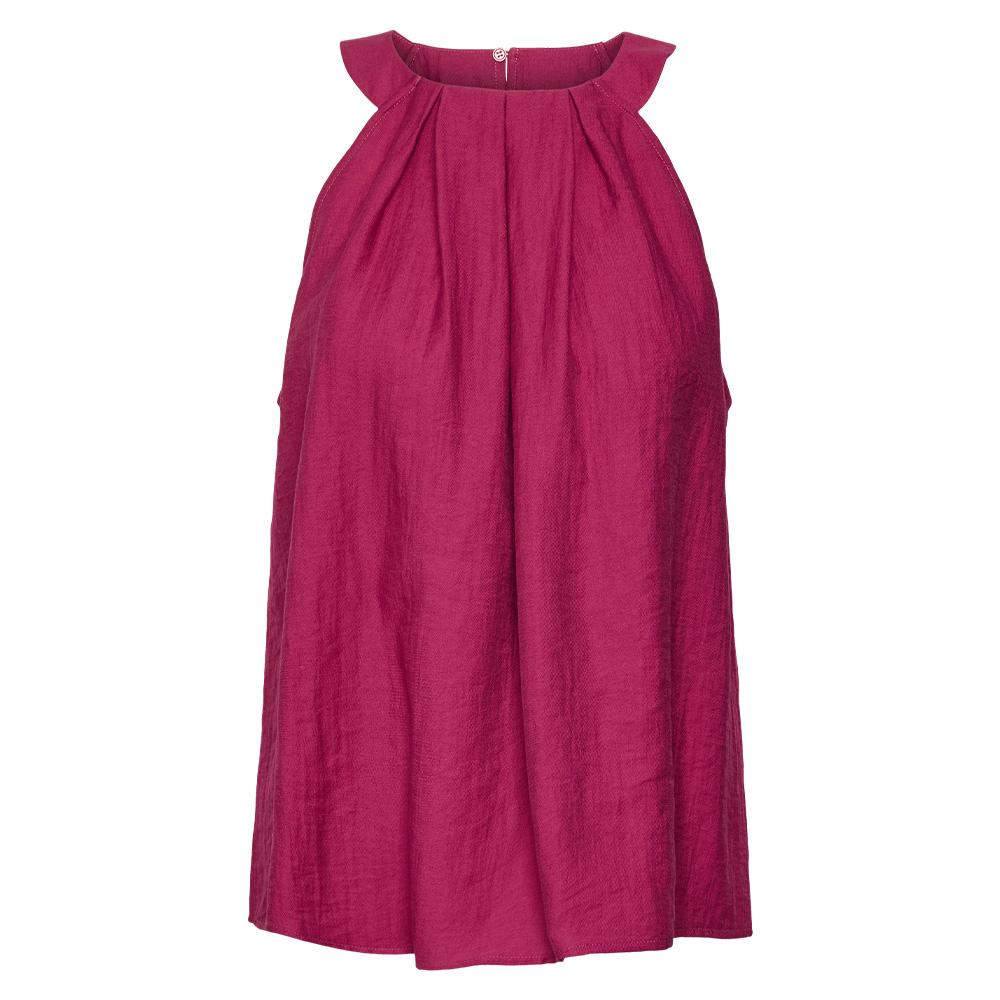 Top Fuchsia Femme Vero Moda Evalina vue 2