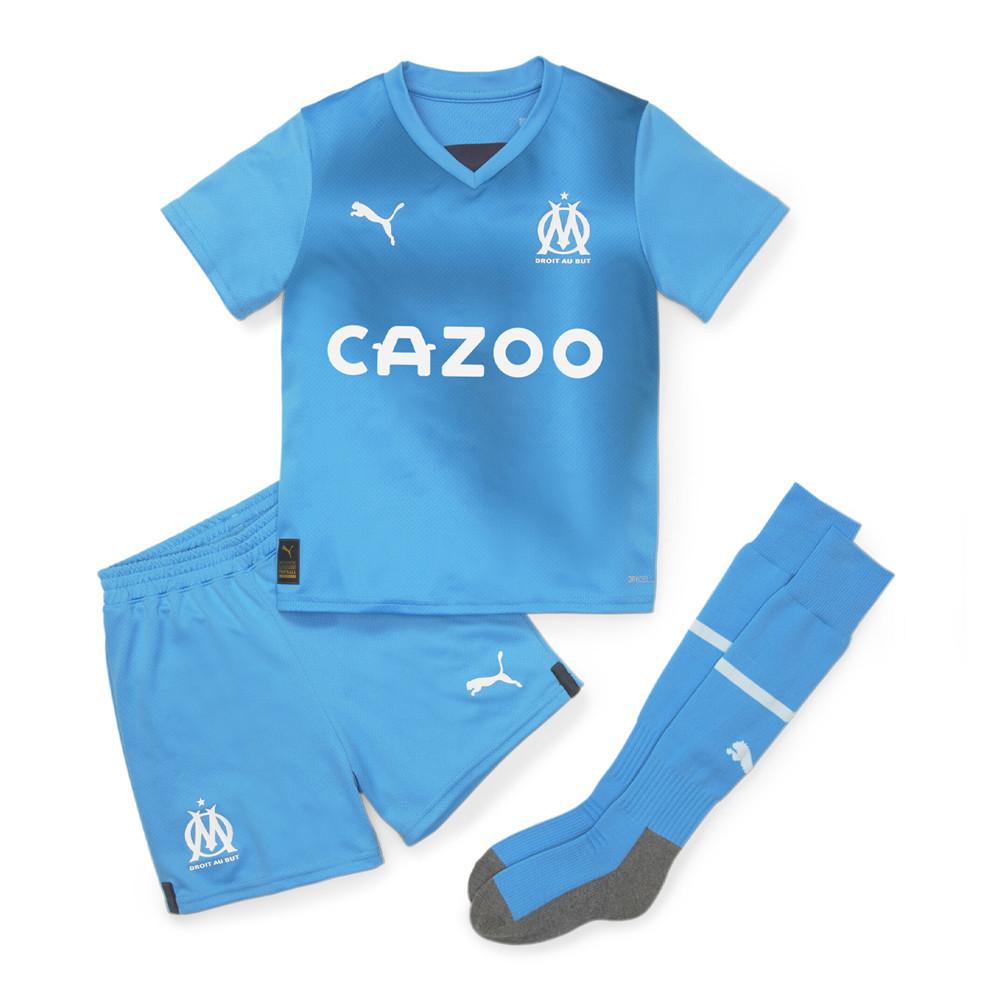 OM Ensemble Bleu Garçon Puma 2022/2023 pas cher