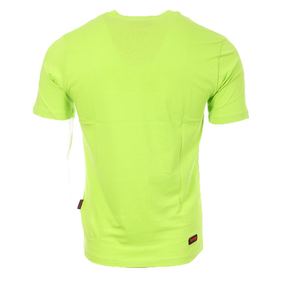 T-shirt Vert Fluo Homme Supreme Grip Bernd vue 2
