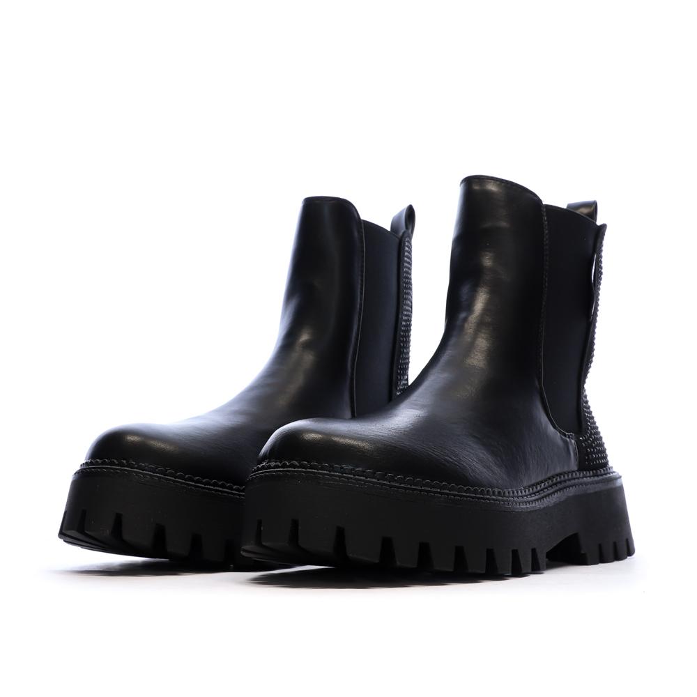Bottines Noir Femme Kaporal Crissy vue 6