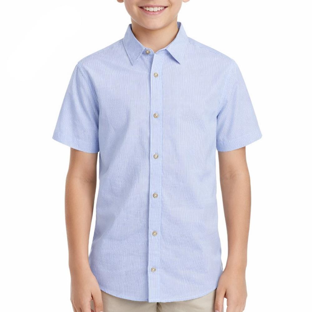 Chemise Bleu à rayures Garçon Jack & Jones Summer pas cher