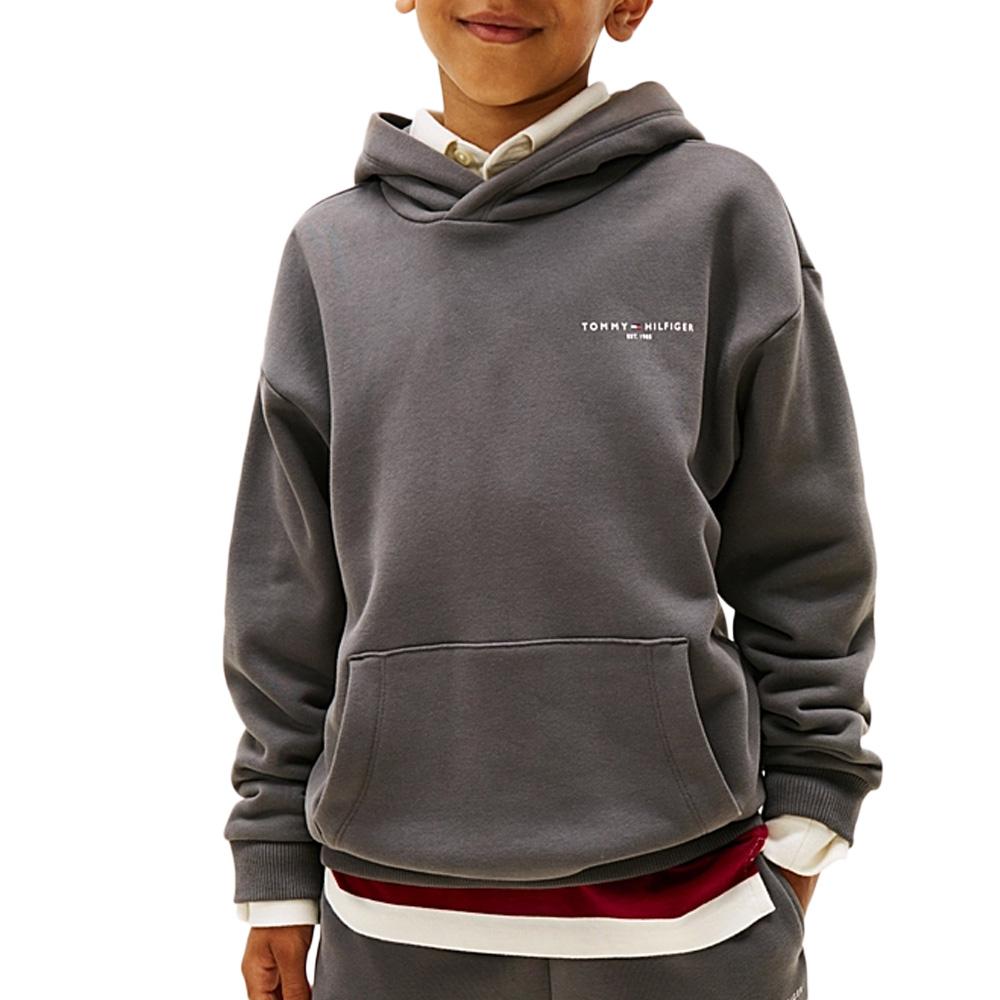 Sweat Gris Foncé Garçon Tommy Hilfiger KS0KS00660 pas cher