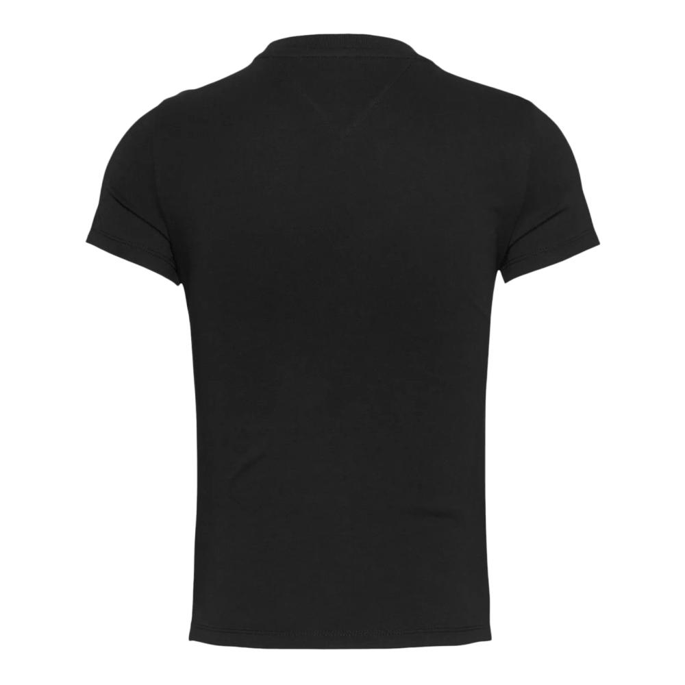 T-shirt Noir Femme Tommy Hilfiger Essential vue 2