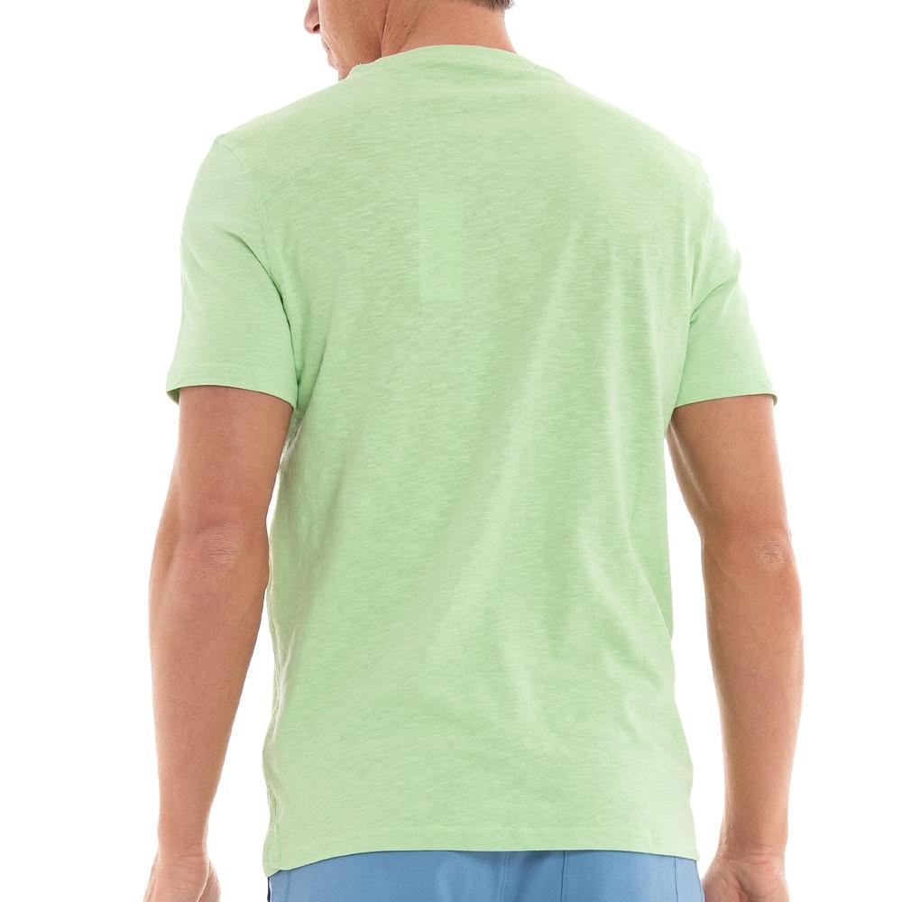 T-shirt Vert Homme Guess M2GI19 vue 2