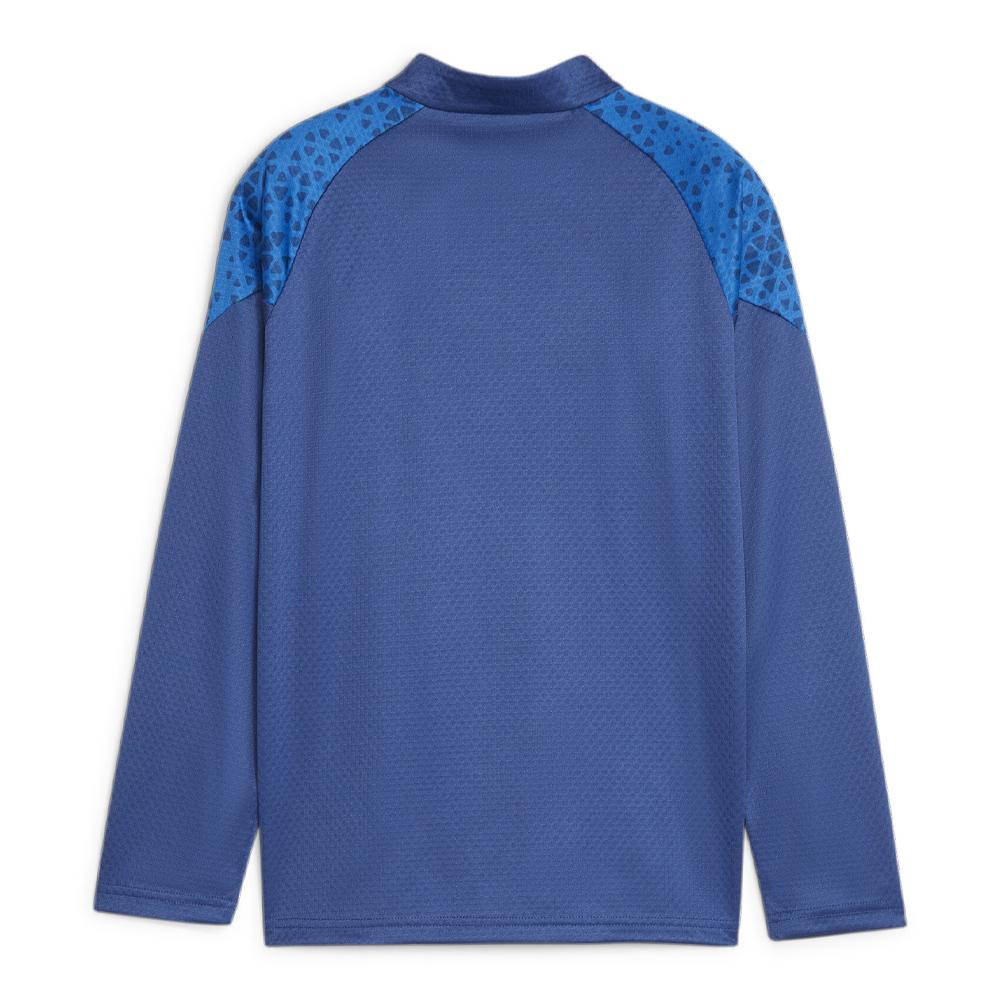 OM Haut d'entraînement Bleu Garçon Puma 23/24 vue 2